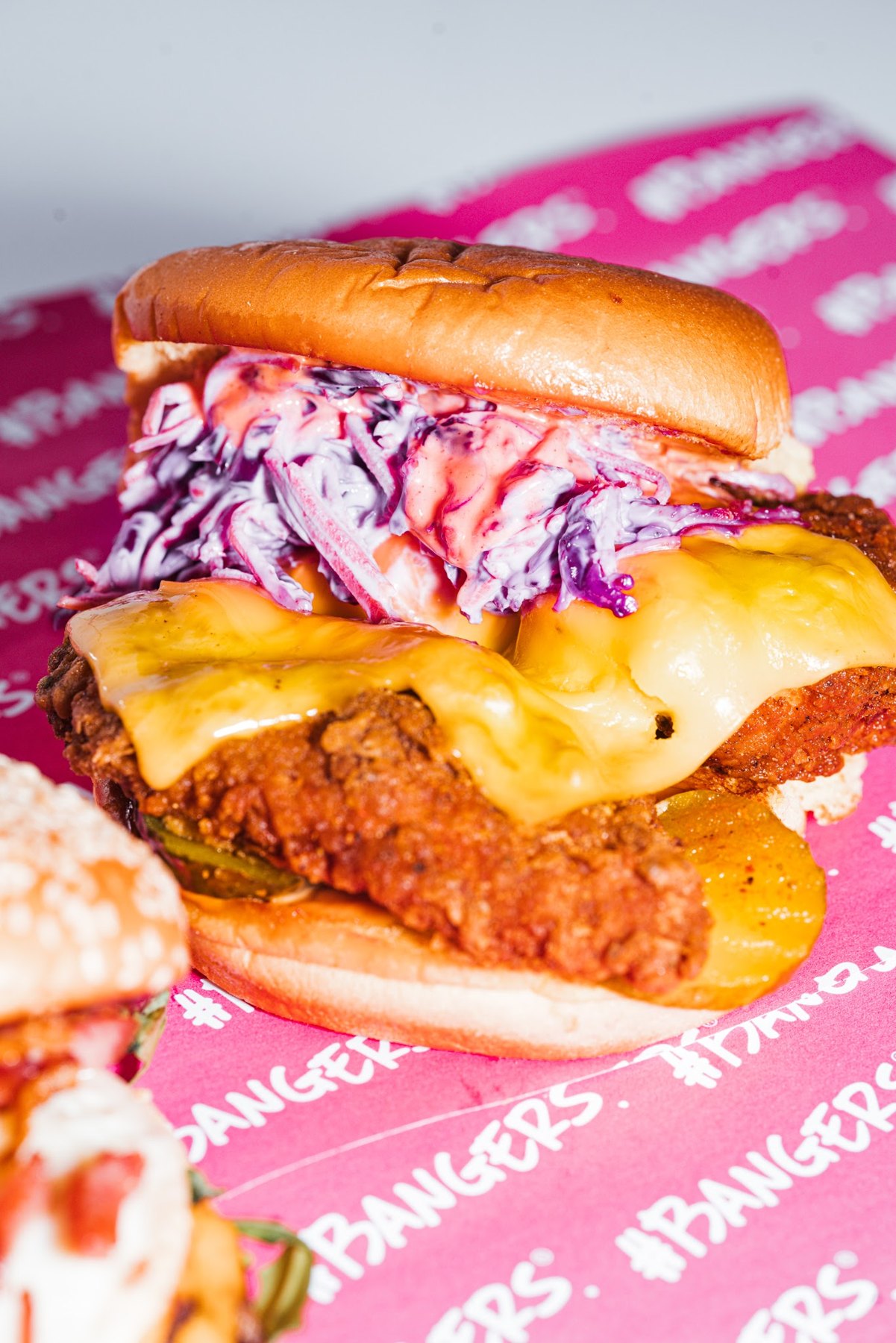 Burger poulet croustillant #HASHTAG BANGERS